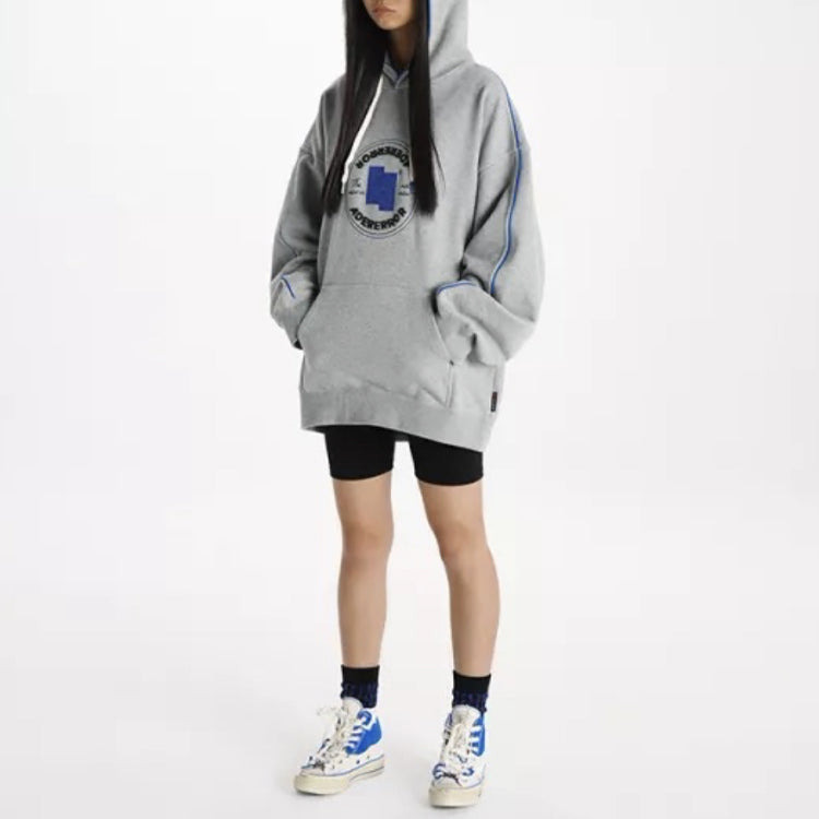 Converse x ADER ERROR SHAPES Pullover Hoodie 'Vintage Grey Heather' 10025392-A01 - 4
