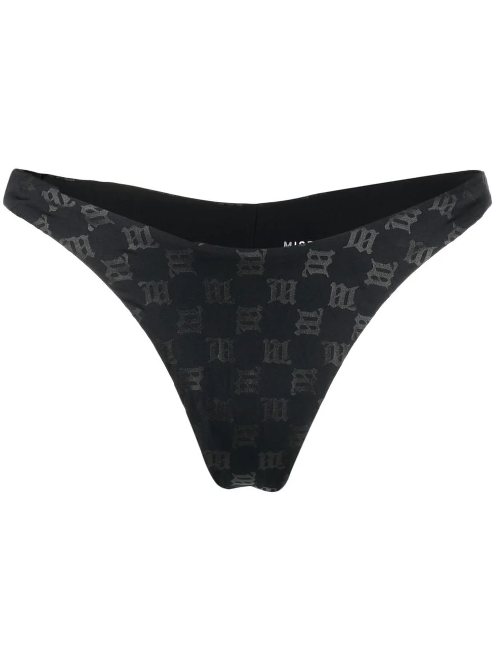 monogram-pattern bikini bottoms - 1