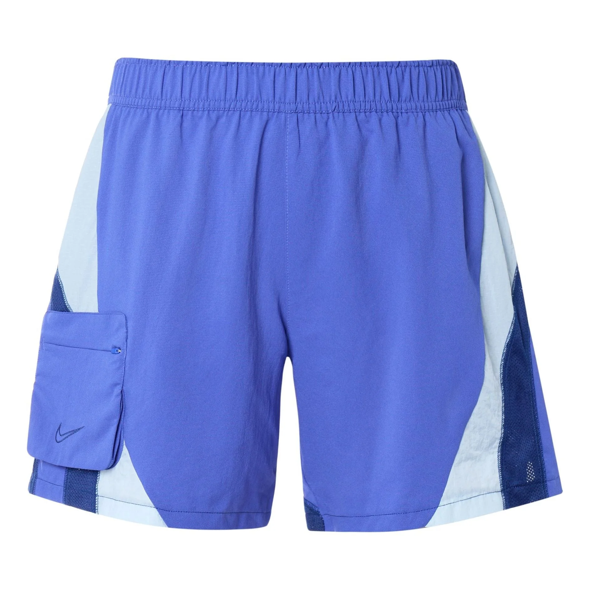 Nike Loose Big Pocket Splicing Design Sports Training Shorts Blue CU5019-430 - 1