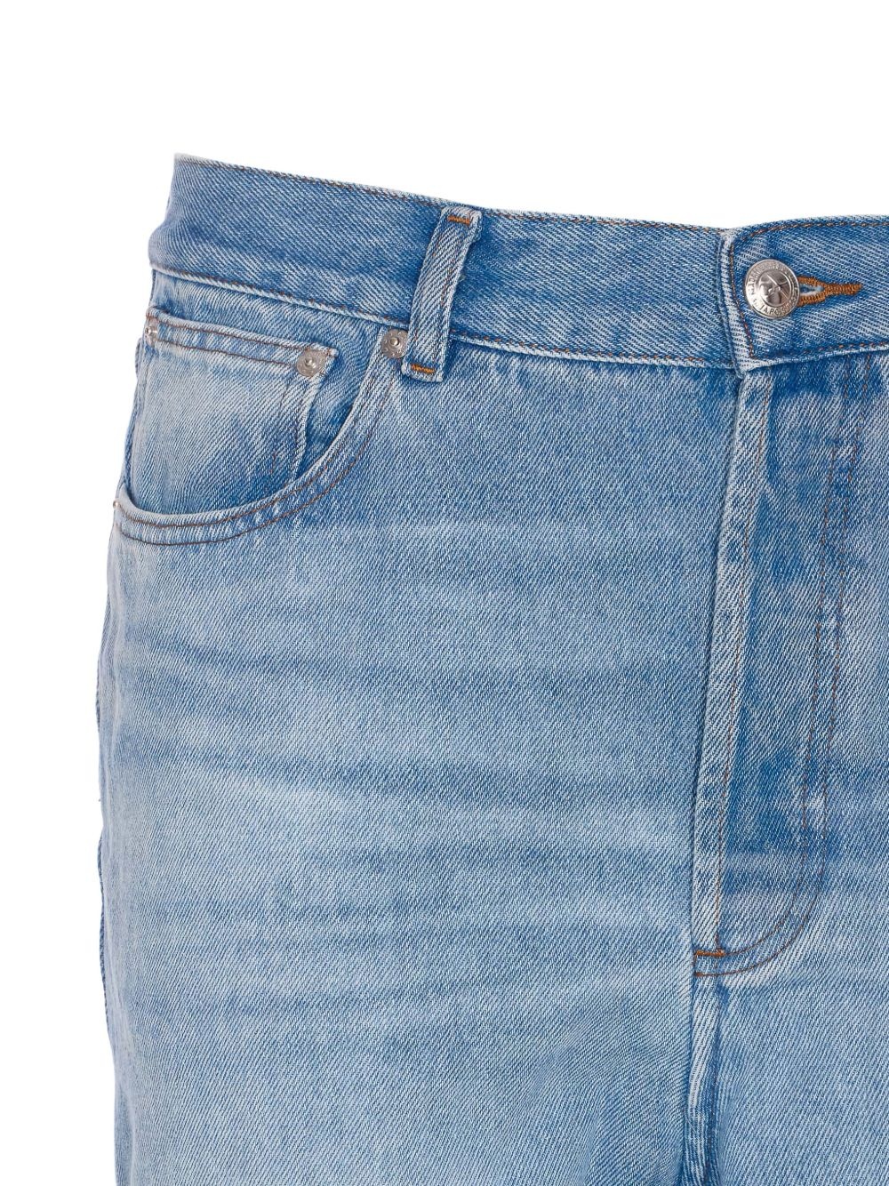 five-pocket cotton jeans - 4