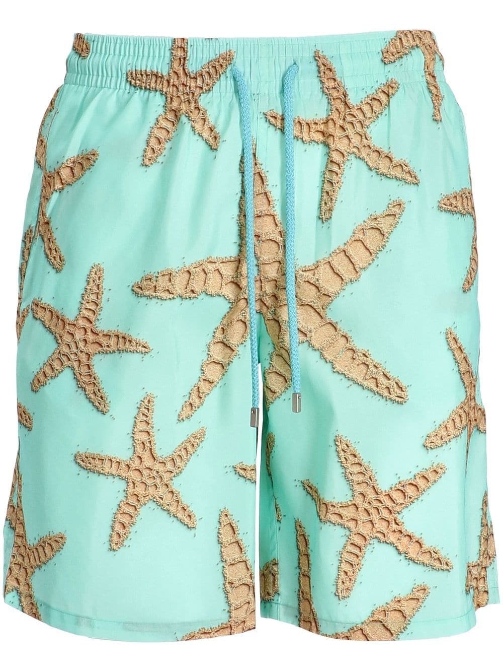 starfish-print swimming shorts - 1