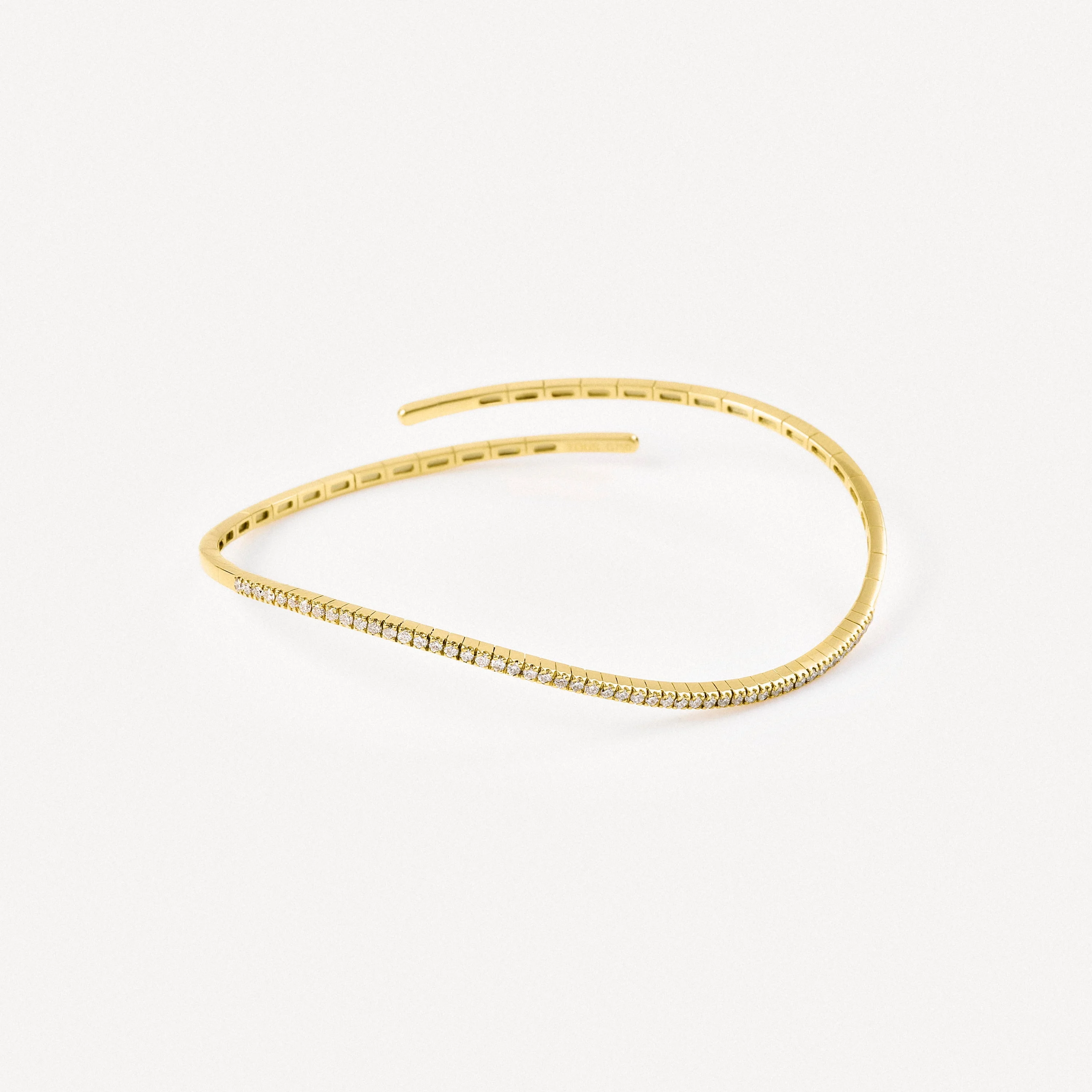 Gold Open bracelet with diamonds TOUS ATELIER - 1