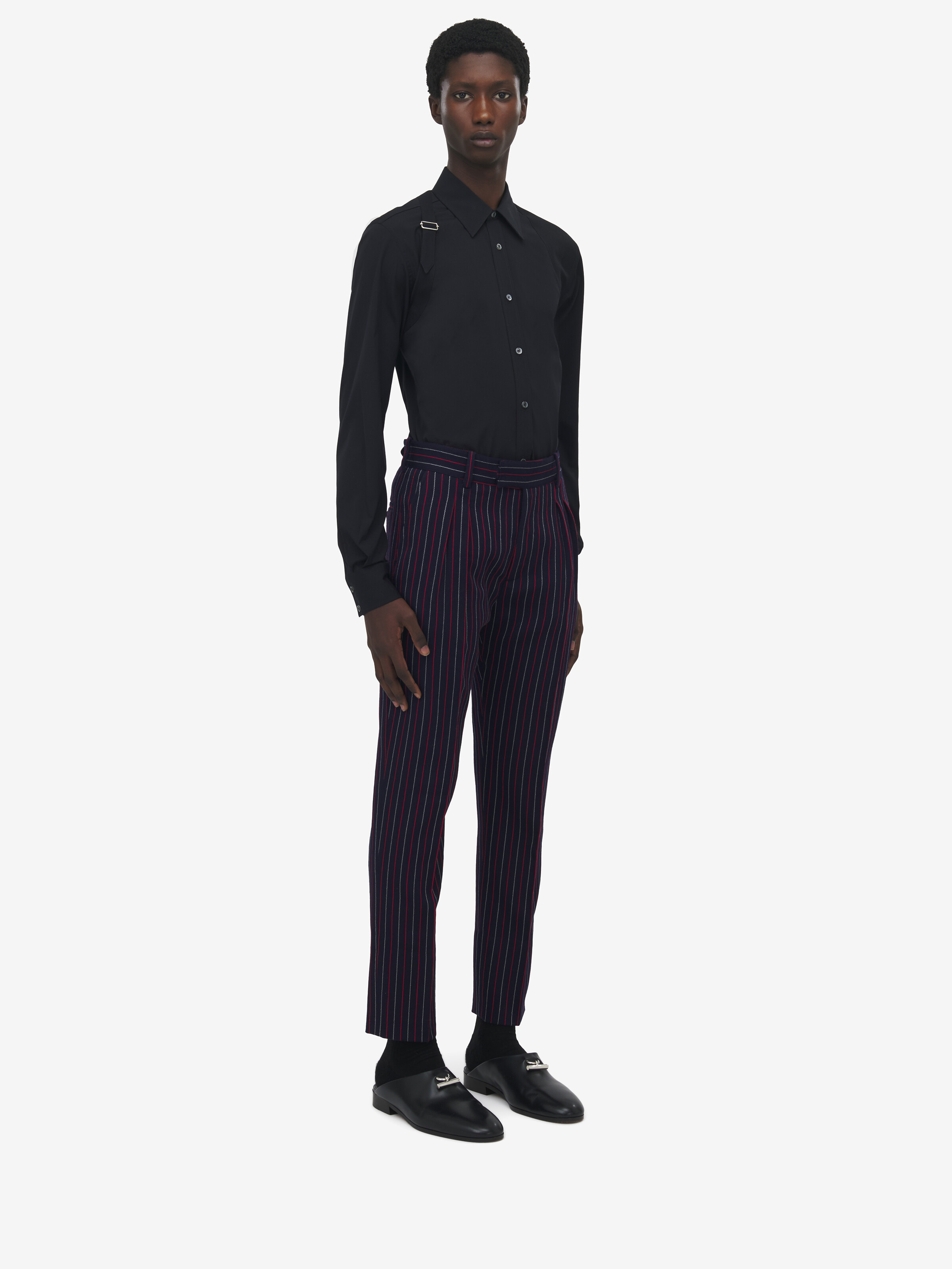 Boat Stripe Cigarette Trousers - 3
