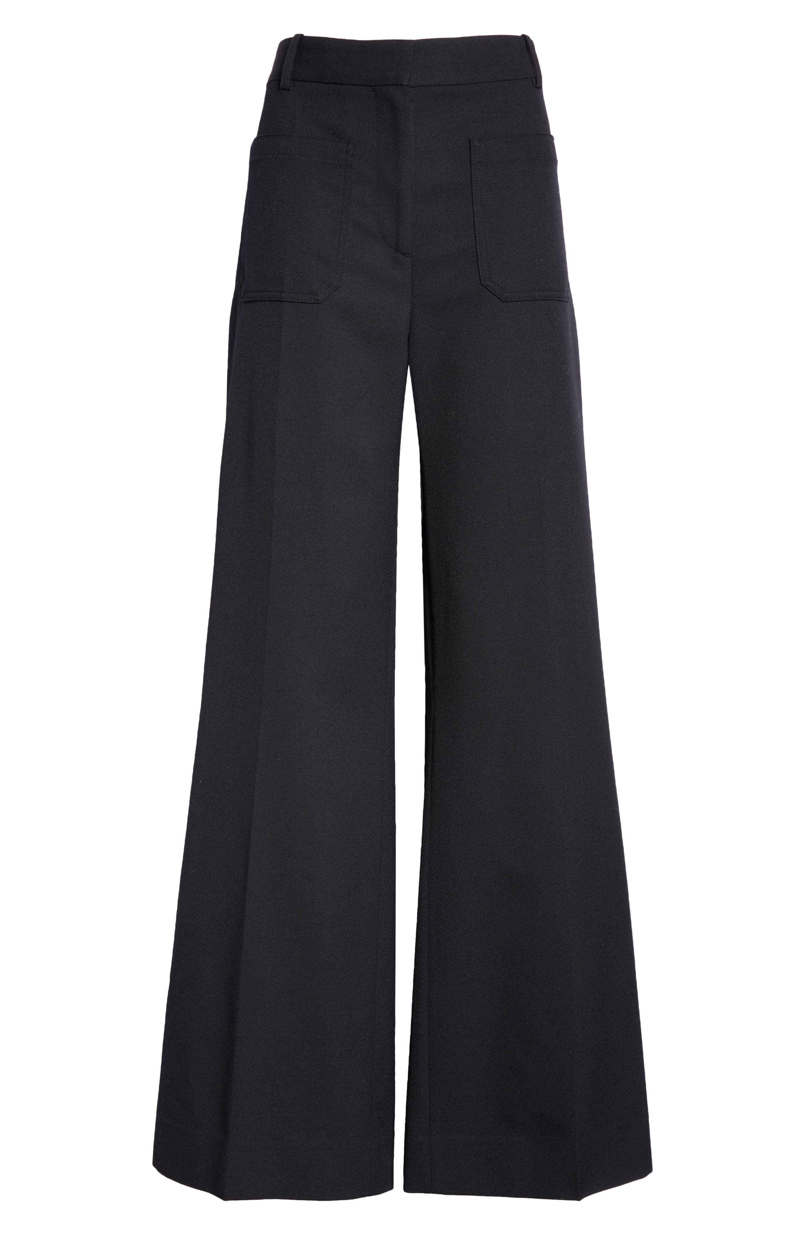 Alina Wide Leg Ponte Knit Trousers - 6