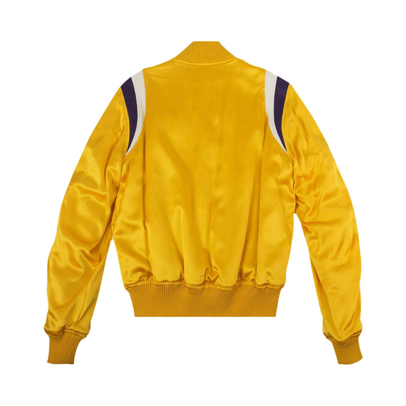 AMIRI Amiri Varsity Baseball Bomber Jacket 'Yellow' outlook