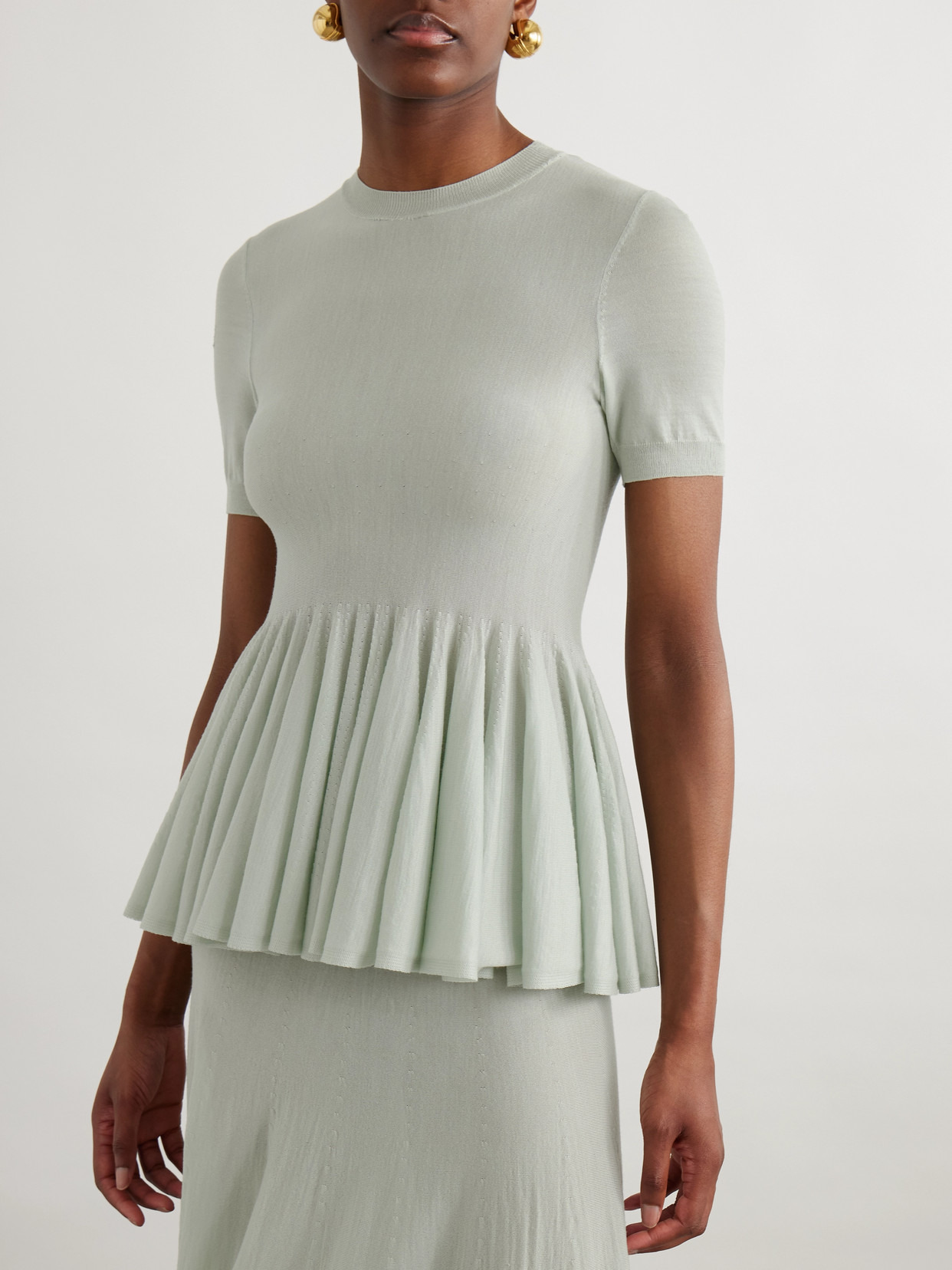 Wool Peplum Top - 4
