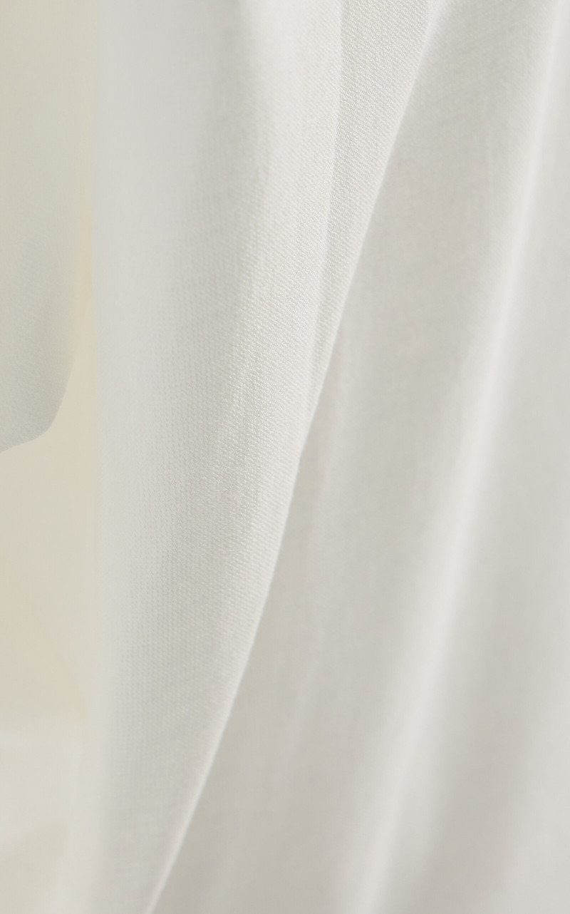 Luna Satin-Detailed Cotton Jersey Top white 5