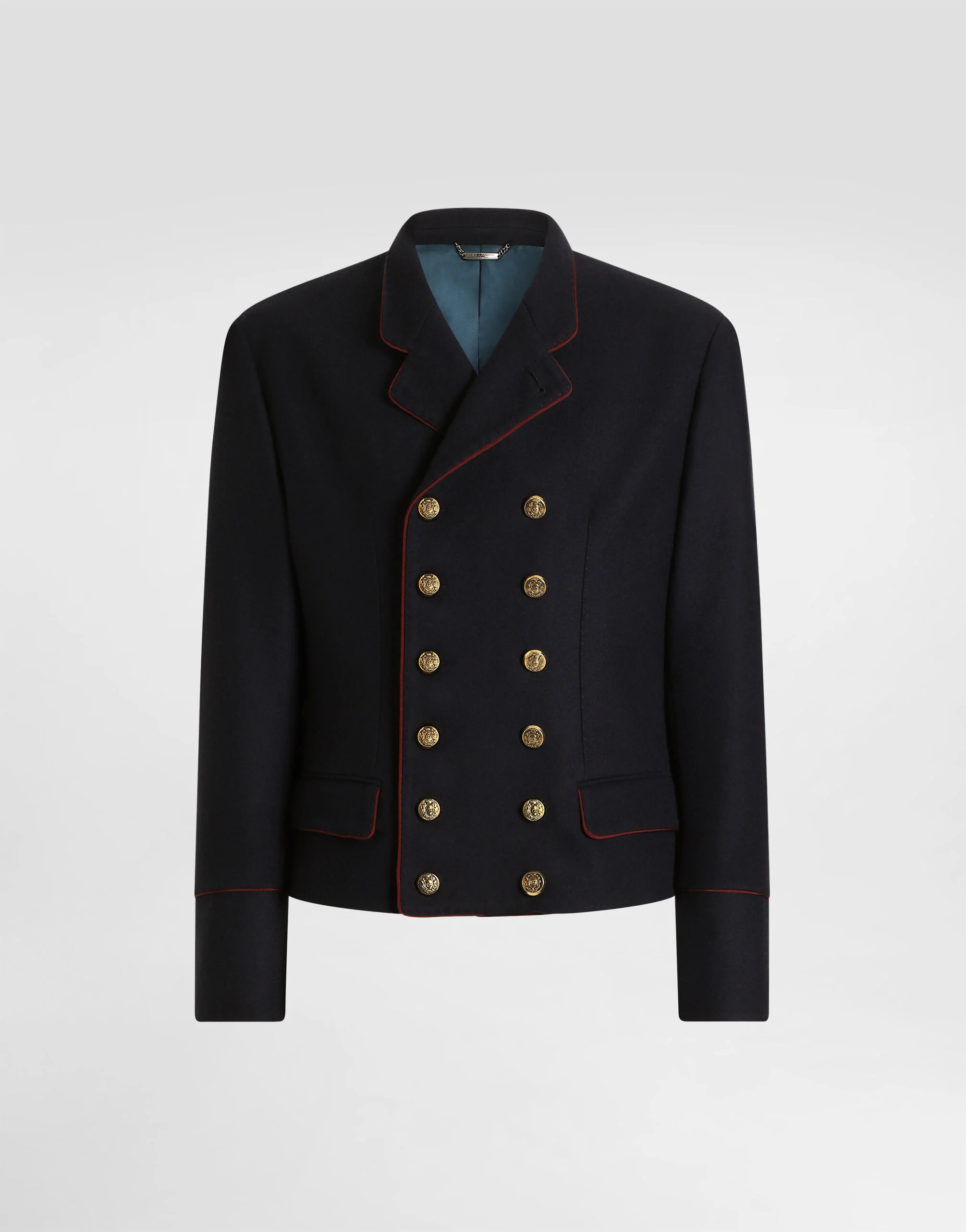Double-breasted wool frock coat - 1