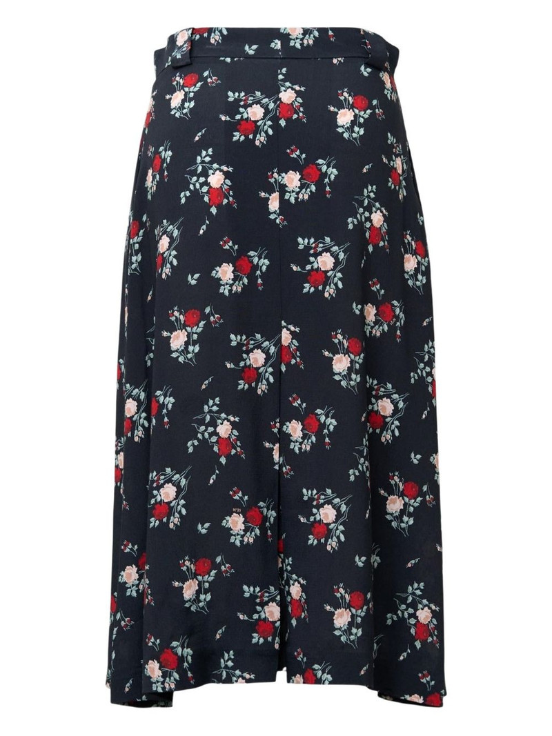 N°21 floral-print pleated skirt outlook