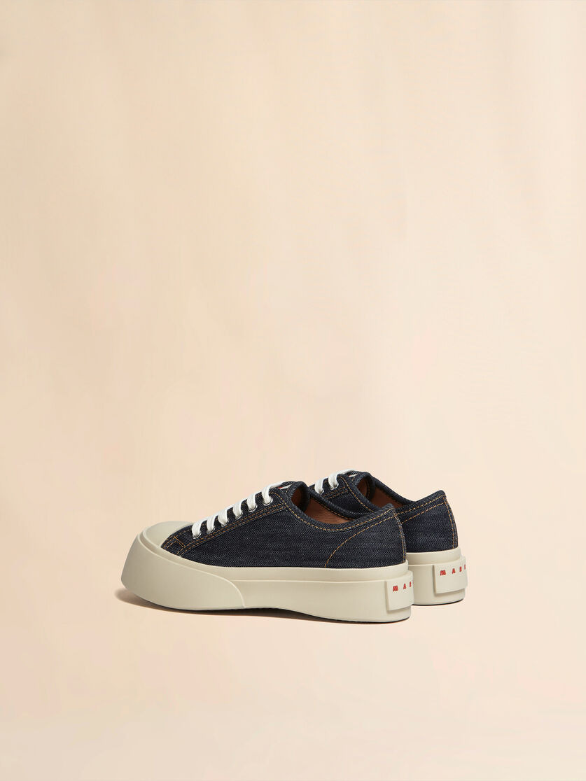 BLUE DENIM PABLO LACE-UP SNEAKER - 3