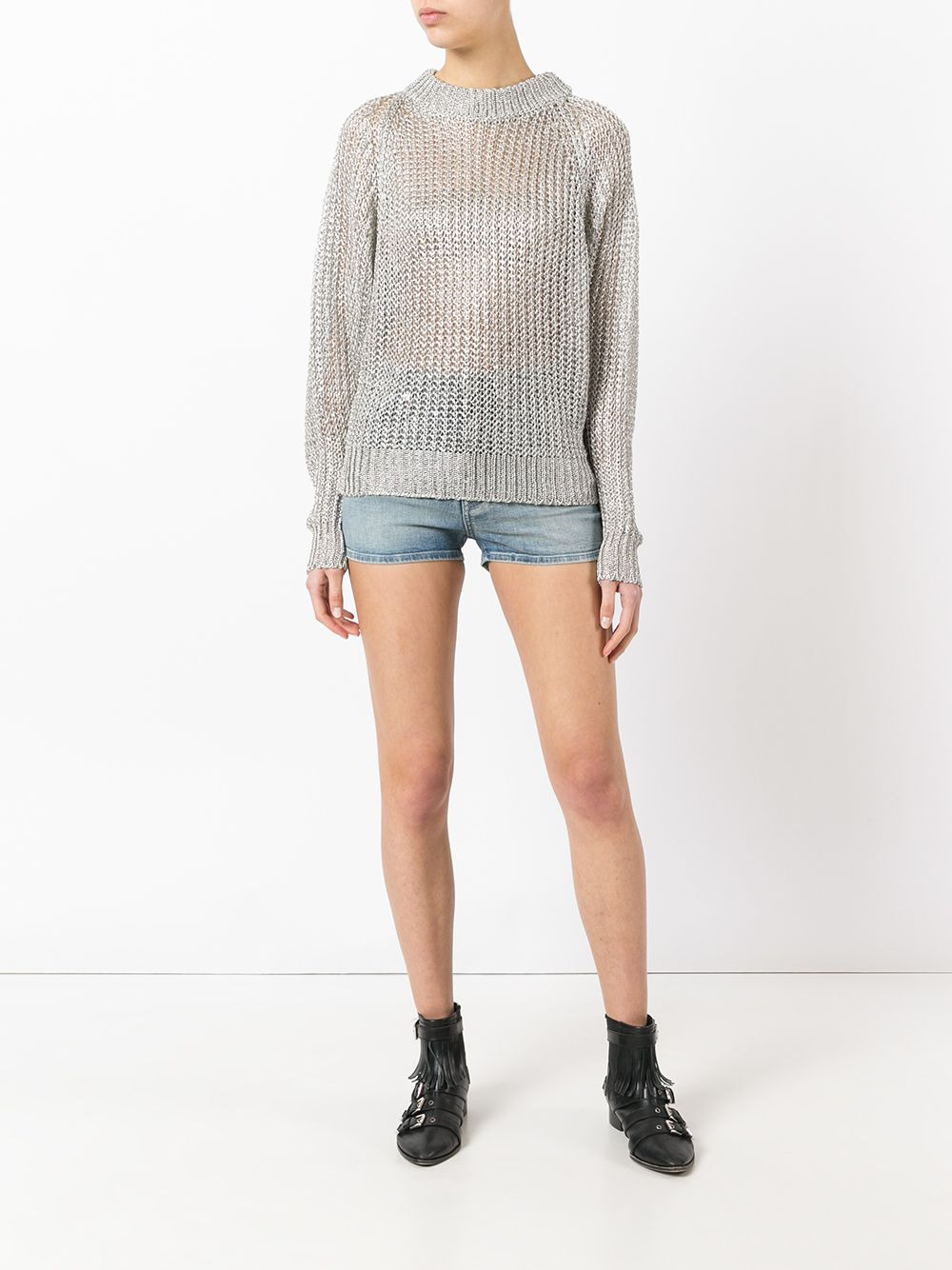 open knit jumper - 2