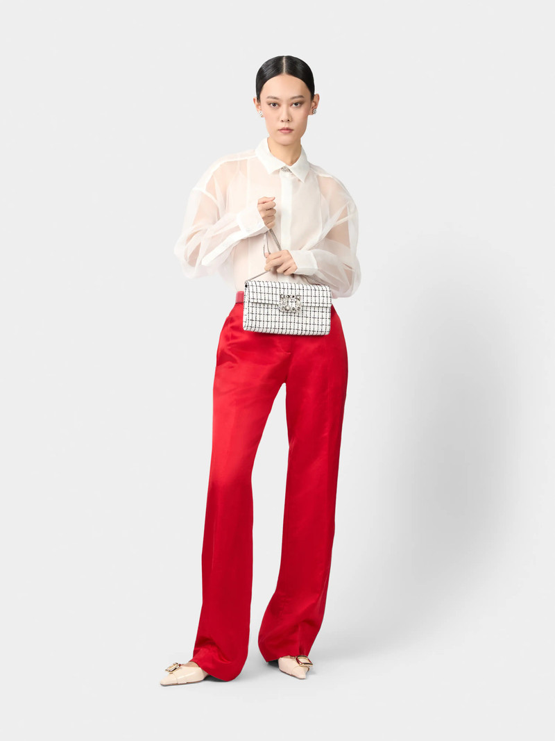 Roger Vivier Efflorescence Clutch in tweed outlook