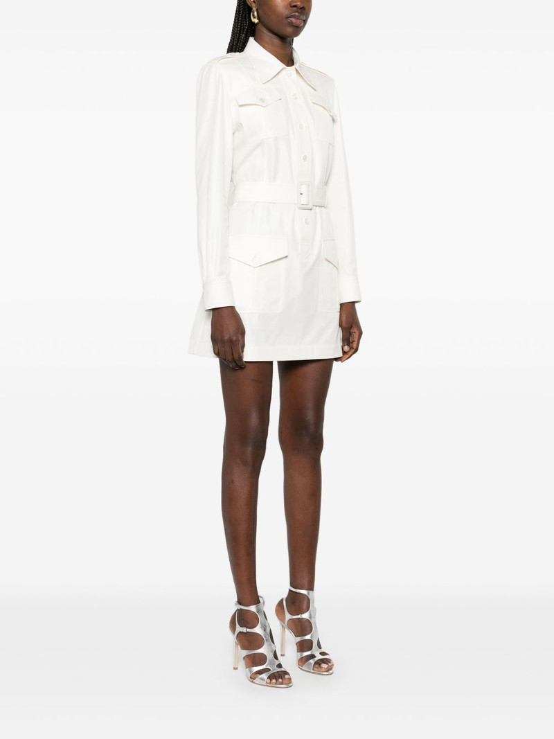 belted shirt mini dress 3