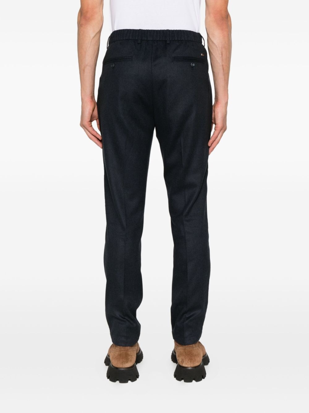 pleated drawstring trousers - 4