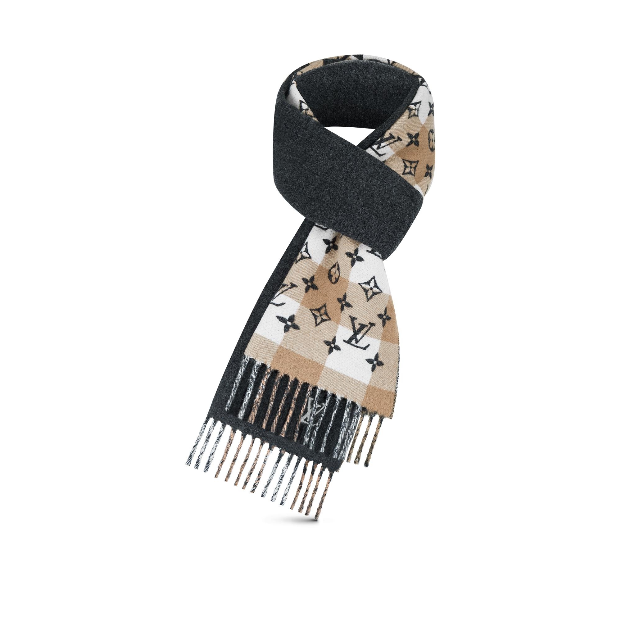 Monogram Color Block Scarf - 3