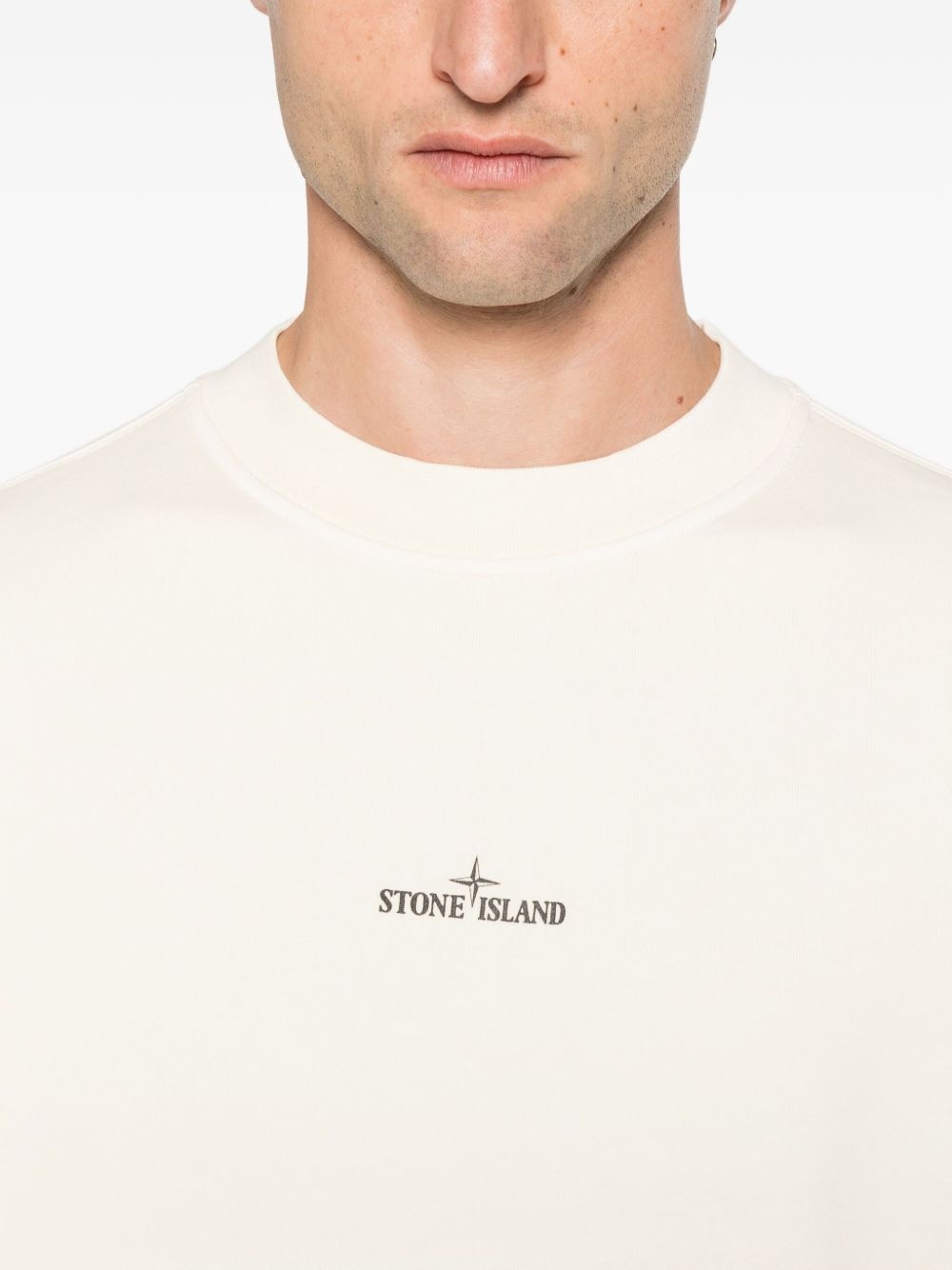 logo-print cotton sweatshirt - 5