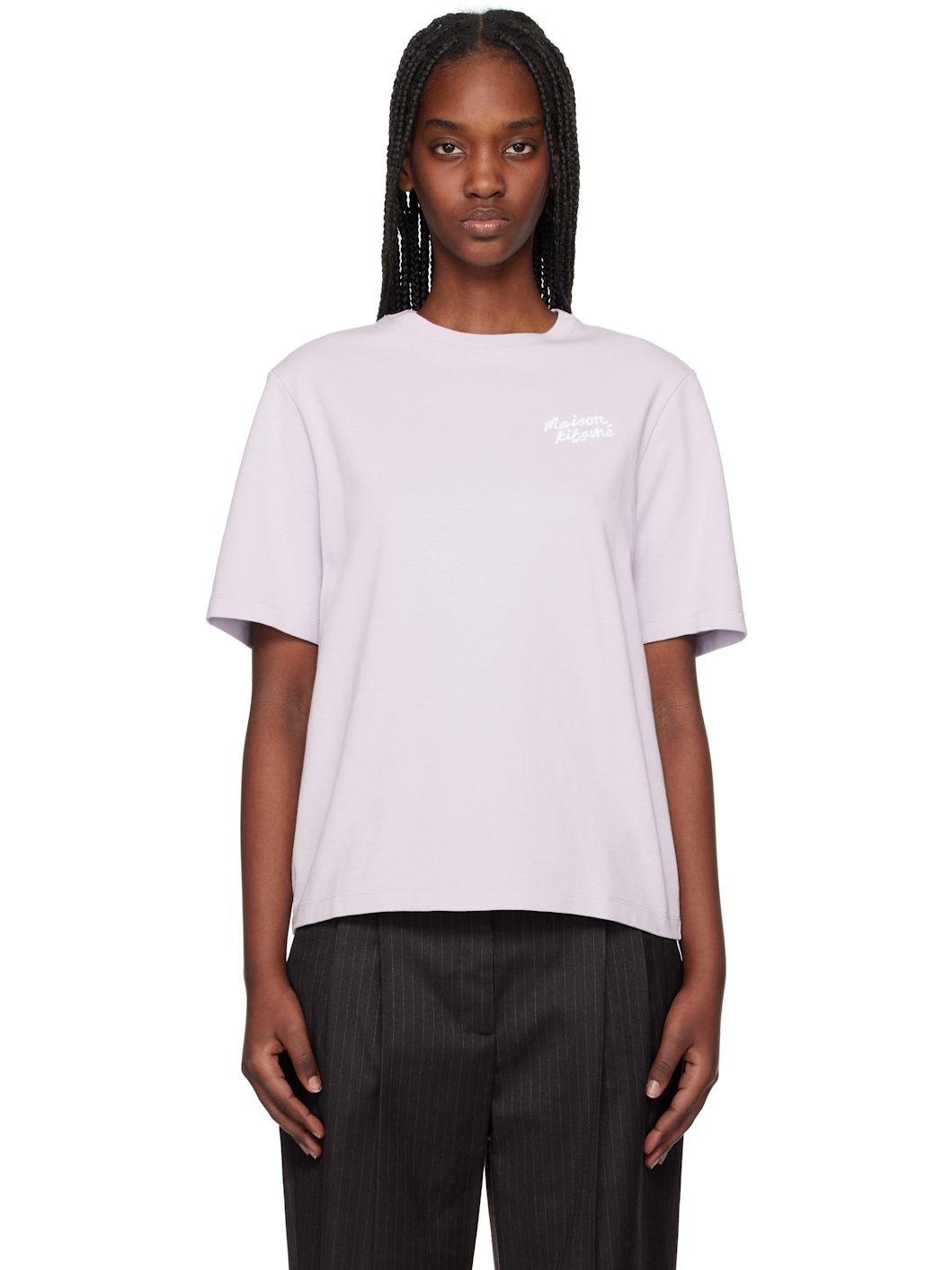 Purple '' Handwriting Comfort T-shirt - 1