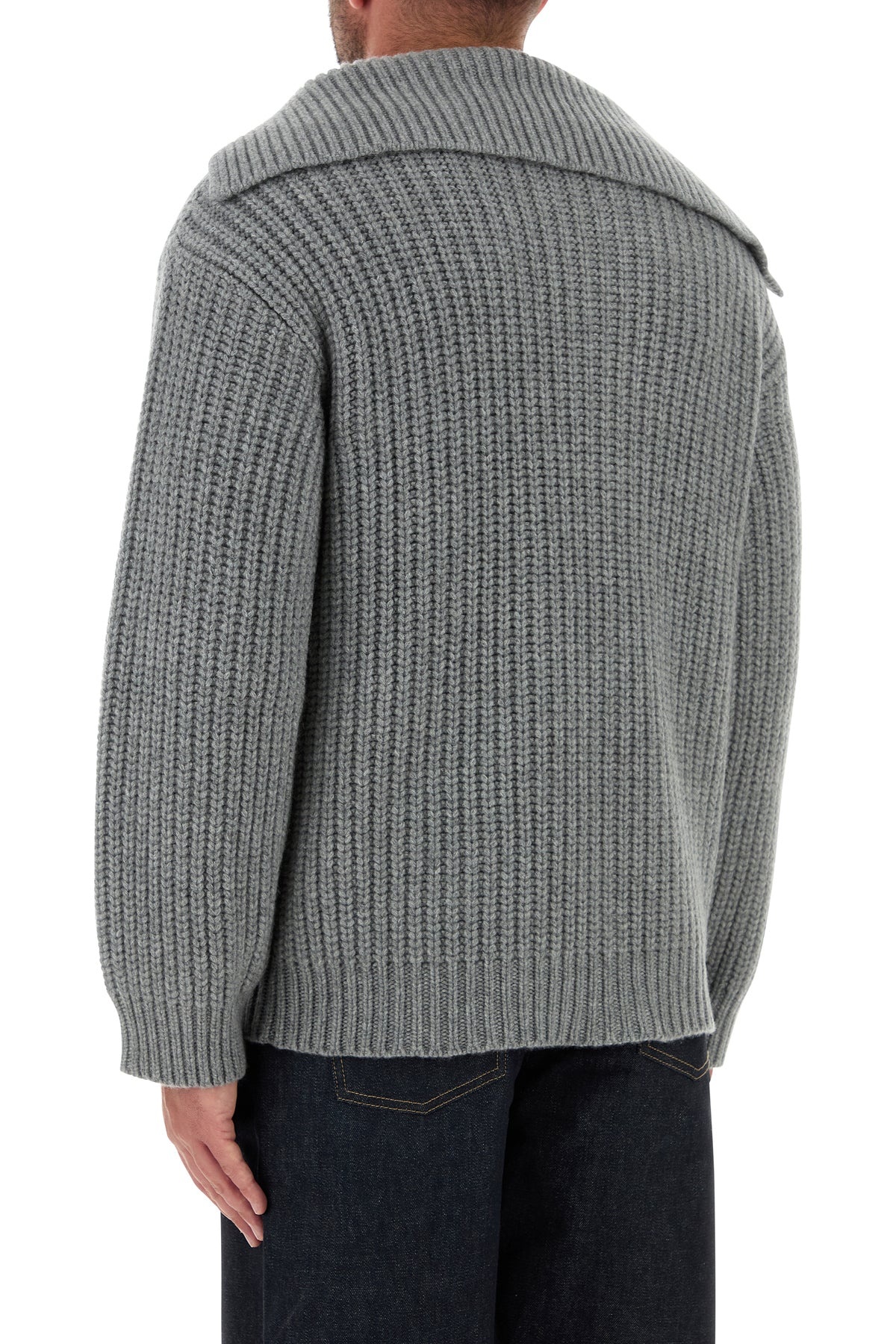 Grey cashmere sweater - 4