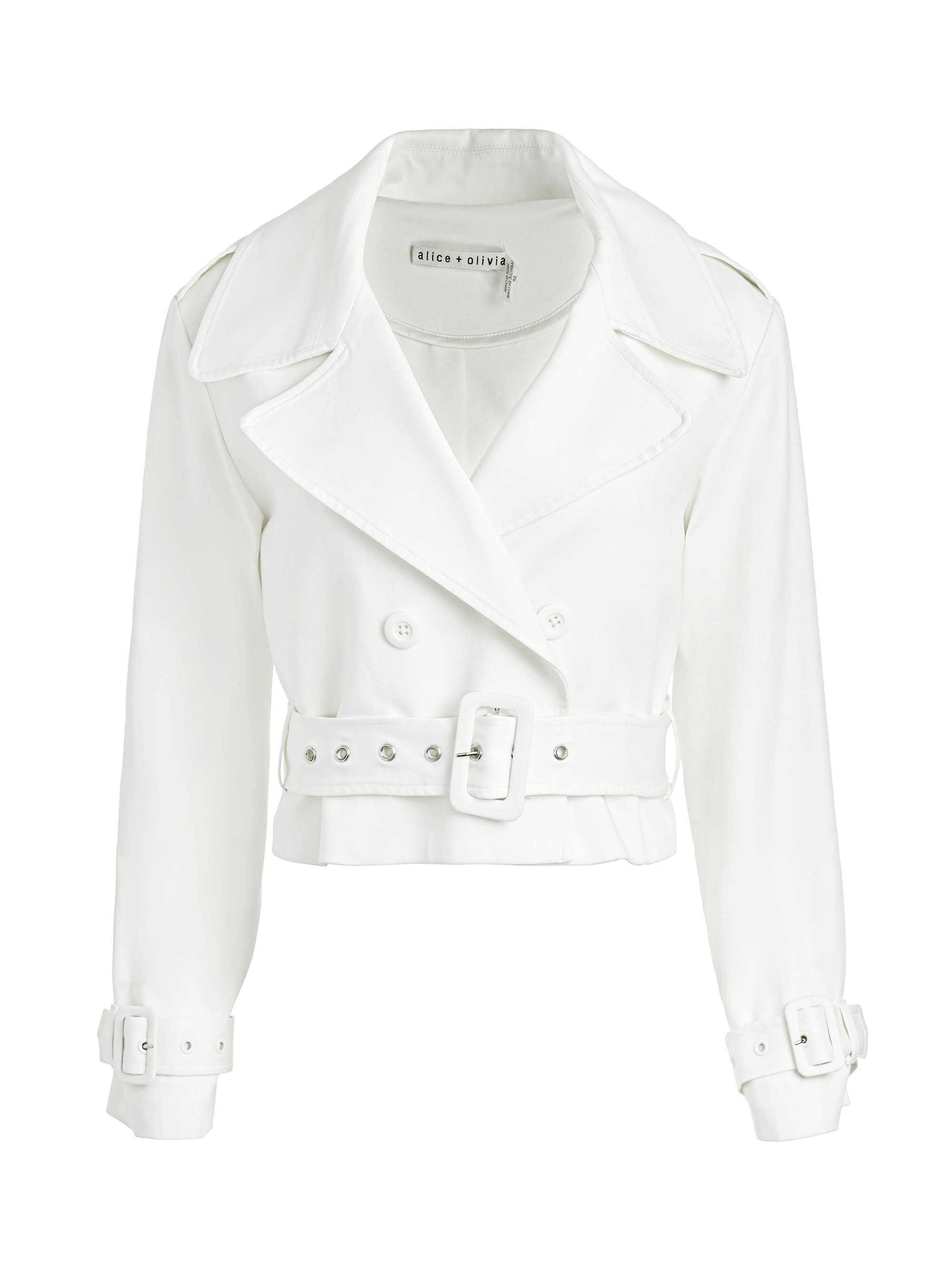 KEITH CROPPED TRENCH WITH BELT - 1
