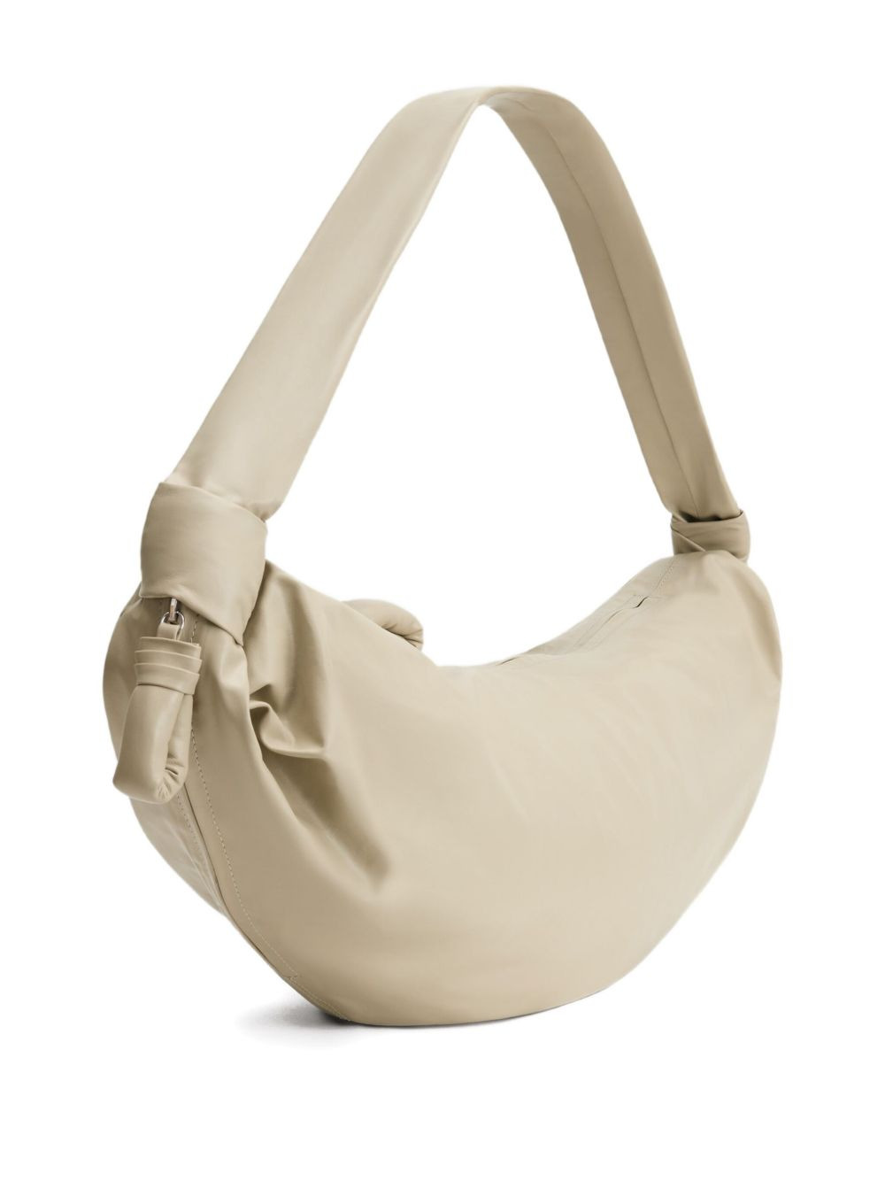 large Soft Croissant leather shoulder bag - 3