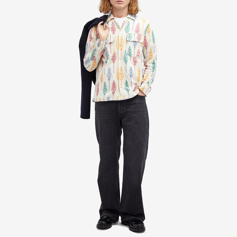 Drake's Drake's Camp Collar Ikat Shirt outlook