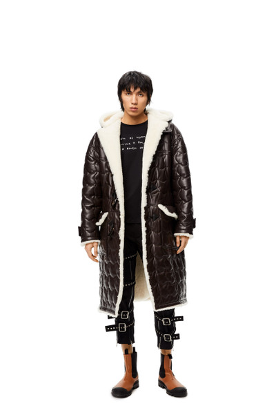 Loewe Matelasse coat in shearling outlook