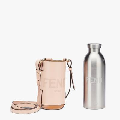 FENDI Pink leather flask holder outlook