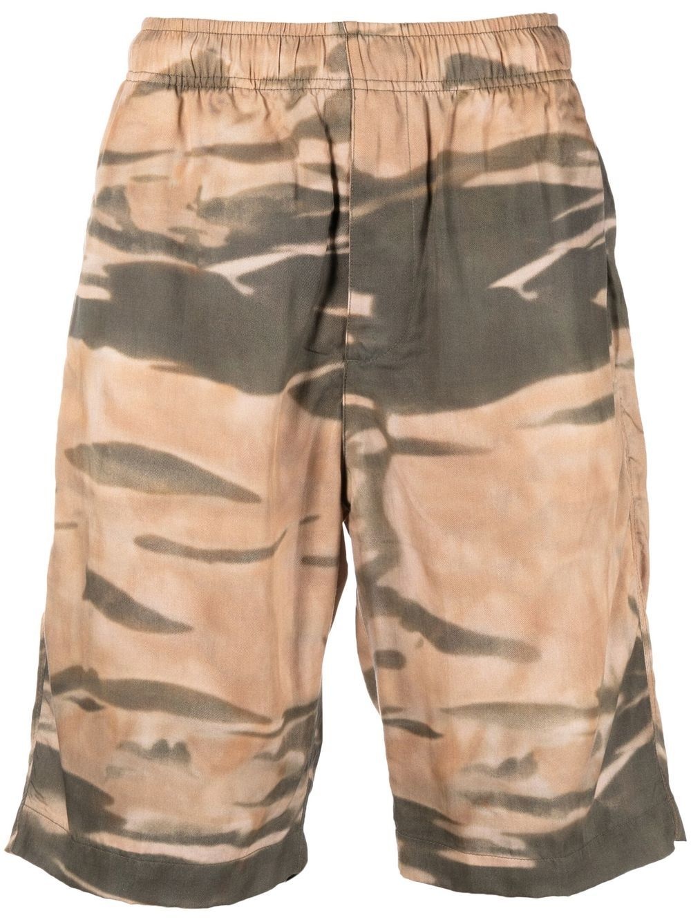 camouflage-print elasticated shorts - 1