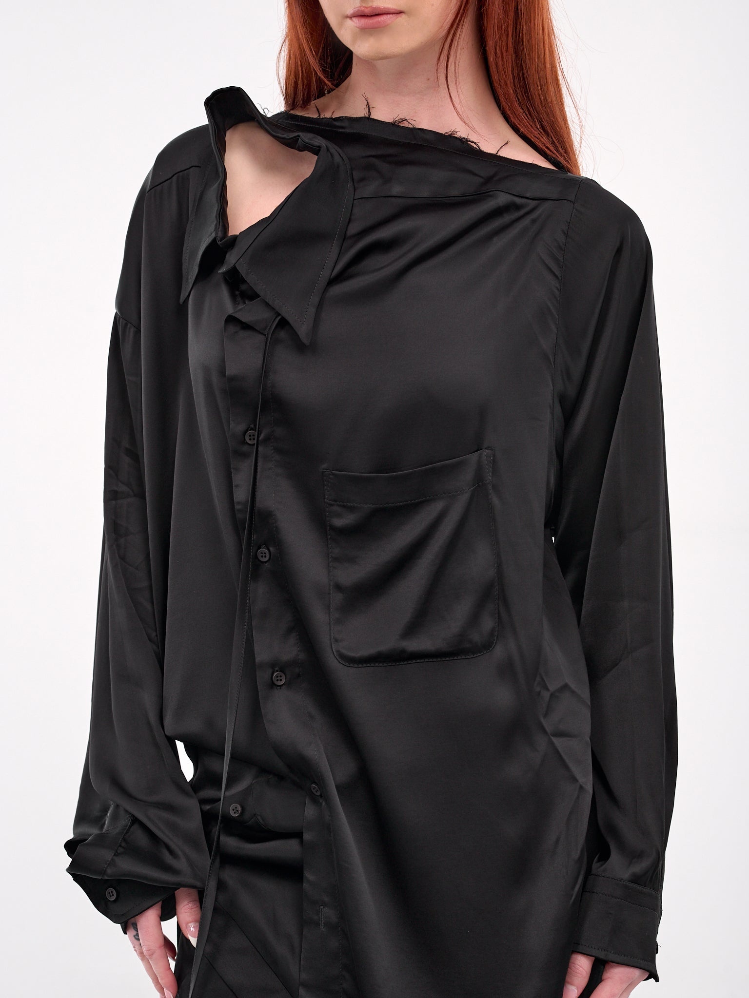 Deconstructed Shirt Dress - 4