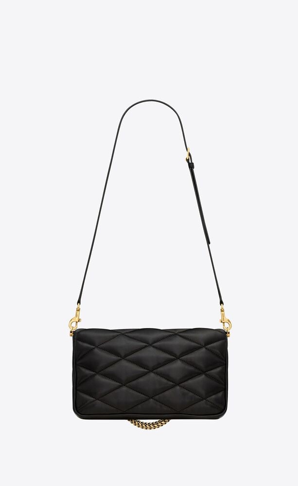 Saint Laurent Cerniera Quilted Leather Top-Handle Bag