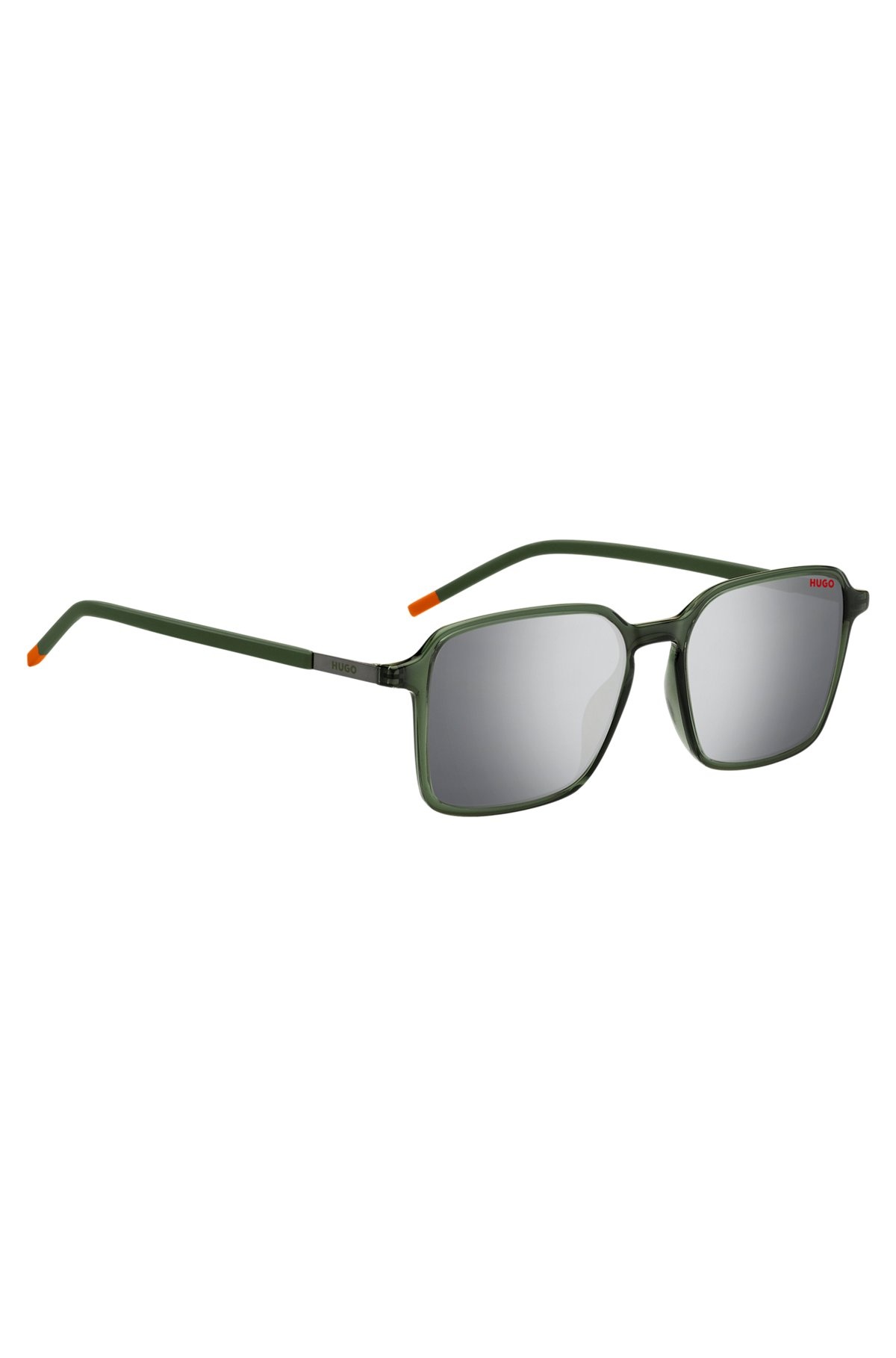 GREEN SUNGLASSES WITH STAINLESS-STEEL TEMPLES - 4