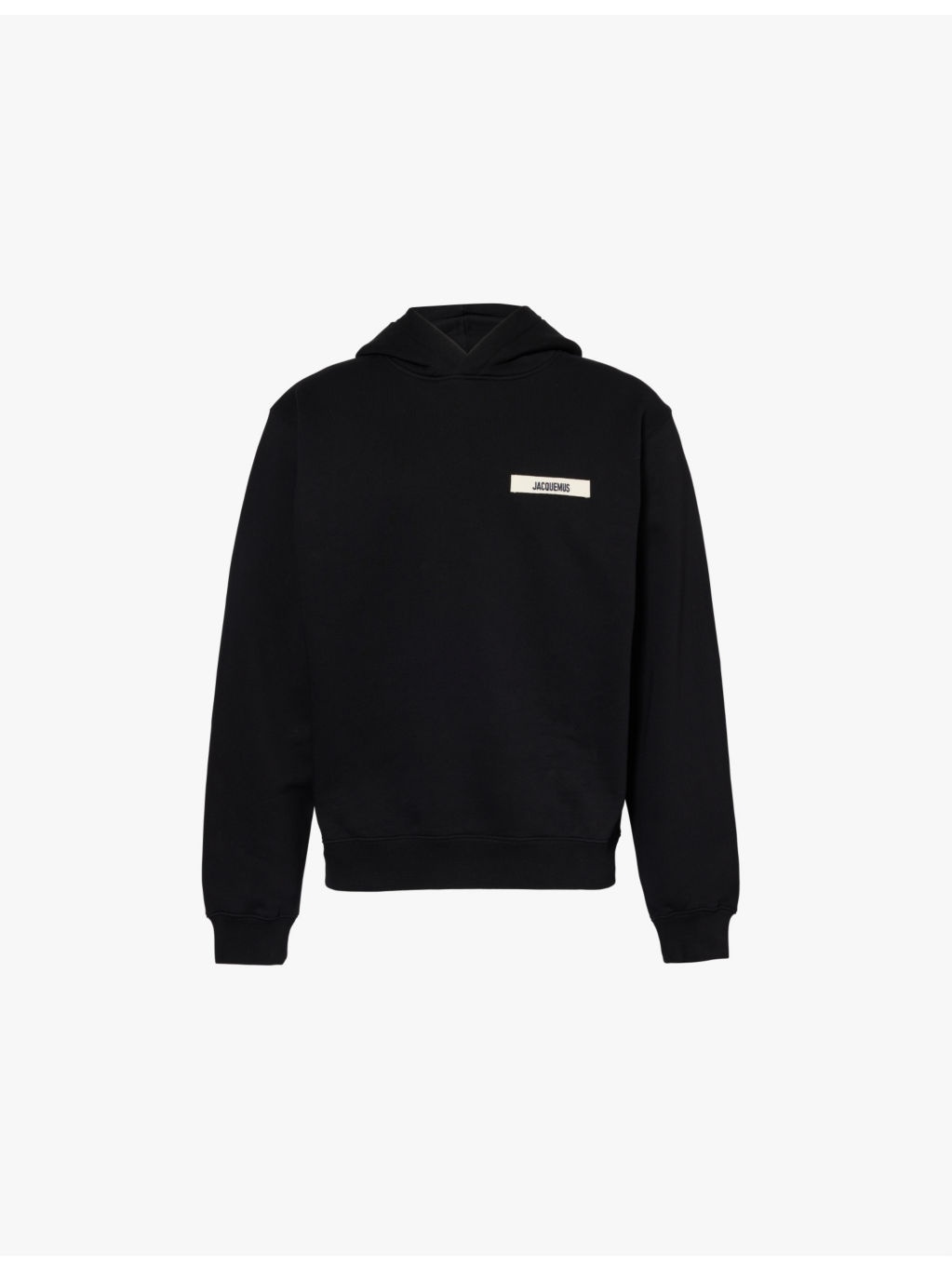 Logo-embroidered cotton-jersey hoody - 1