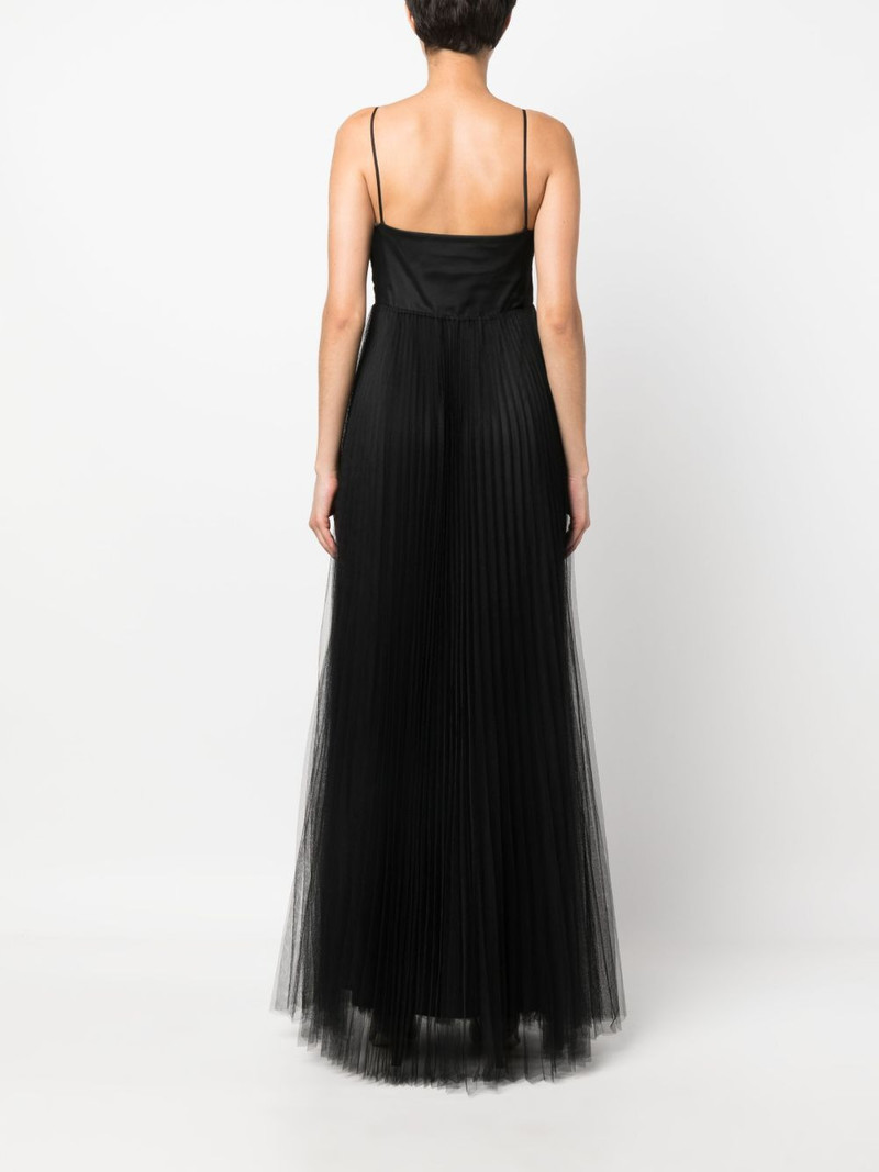 pleated tulle maxi dress 4