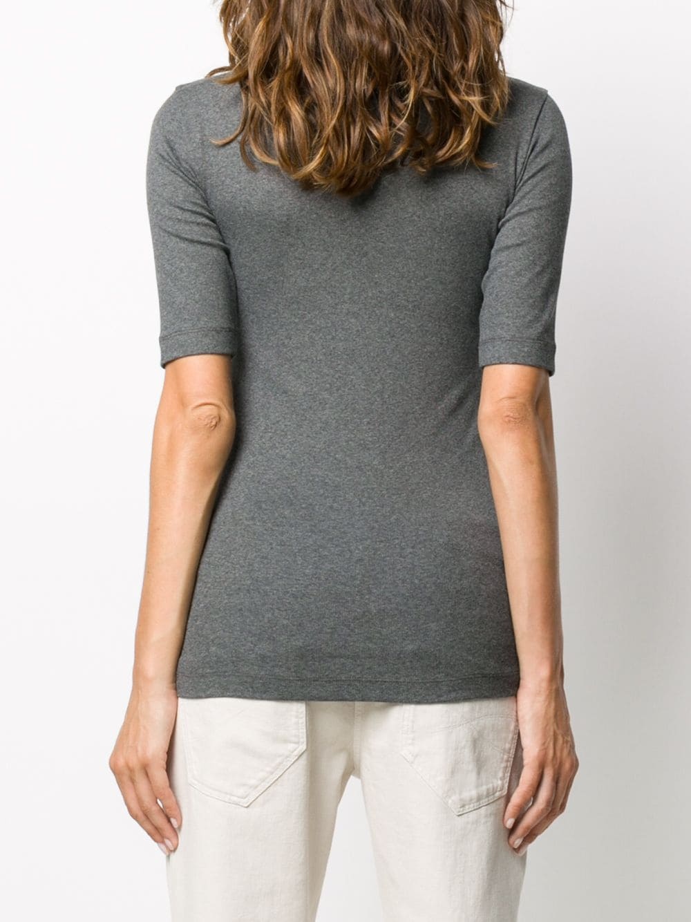 short-sleeved knit top - 4