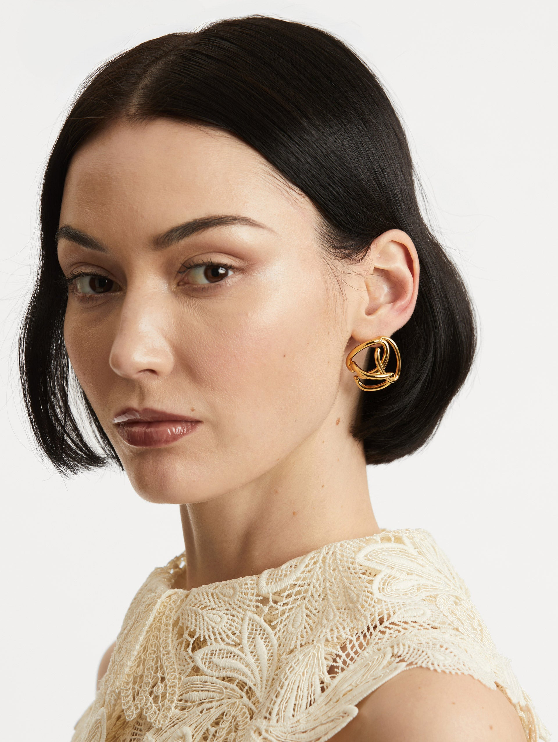 BRAIDED O EARRINGS - 2