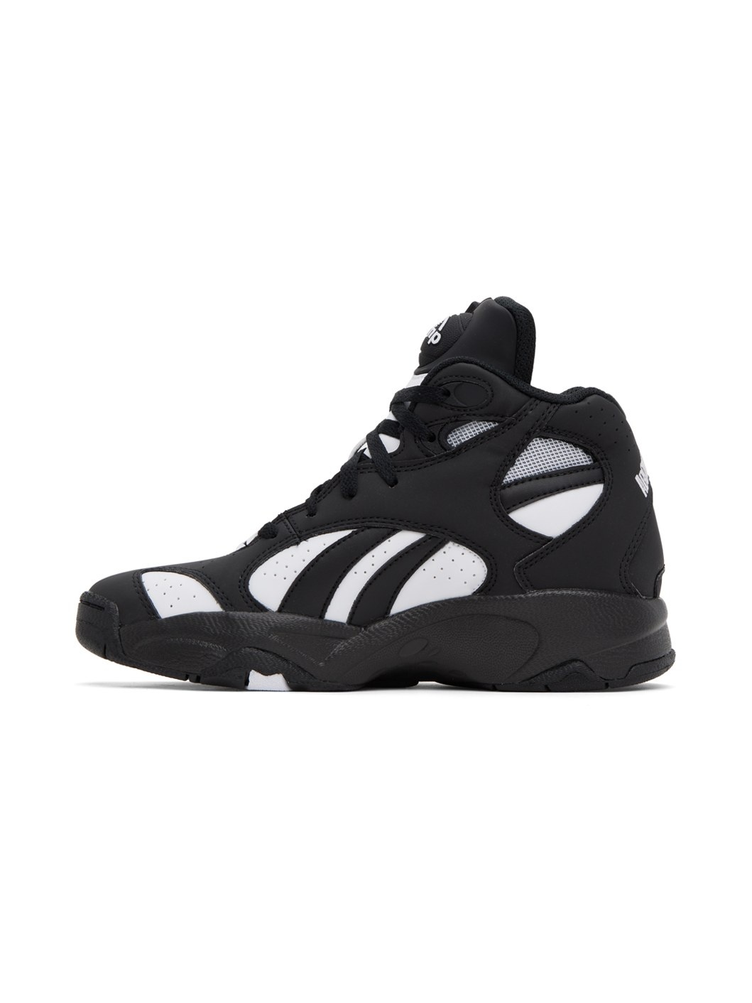 Black & White 'Above The Rim' Pump Vertical Sneakers - 3
