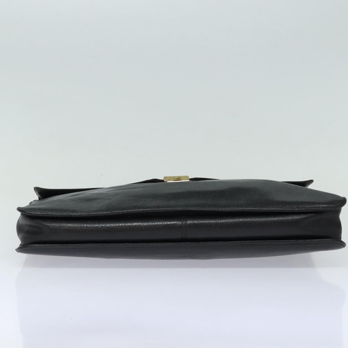CHANEL Hand Bag Caviar Skin Black CC - 5