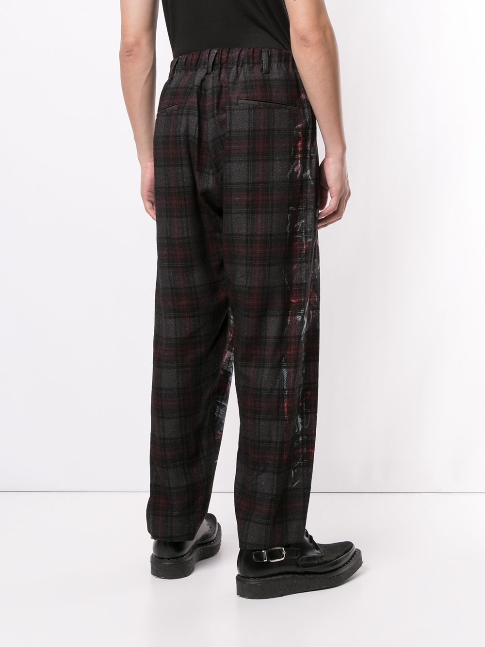 G-Tab check-pattern trousers - 4