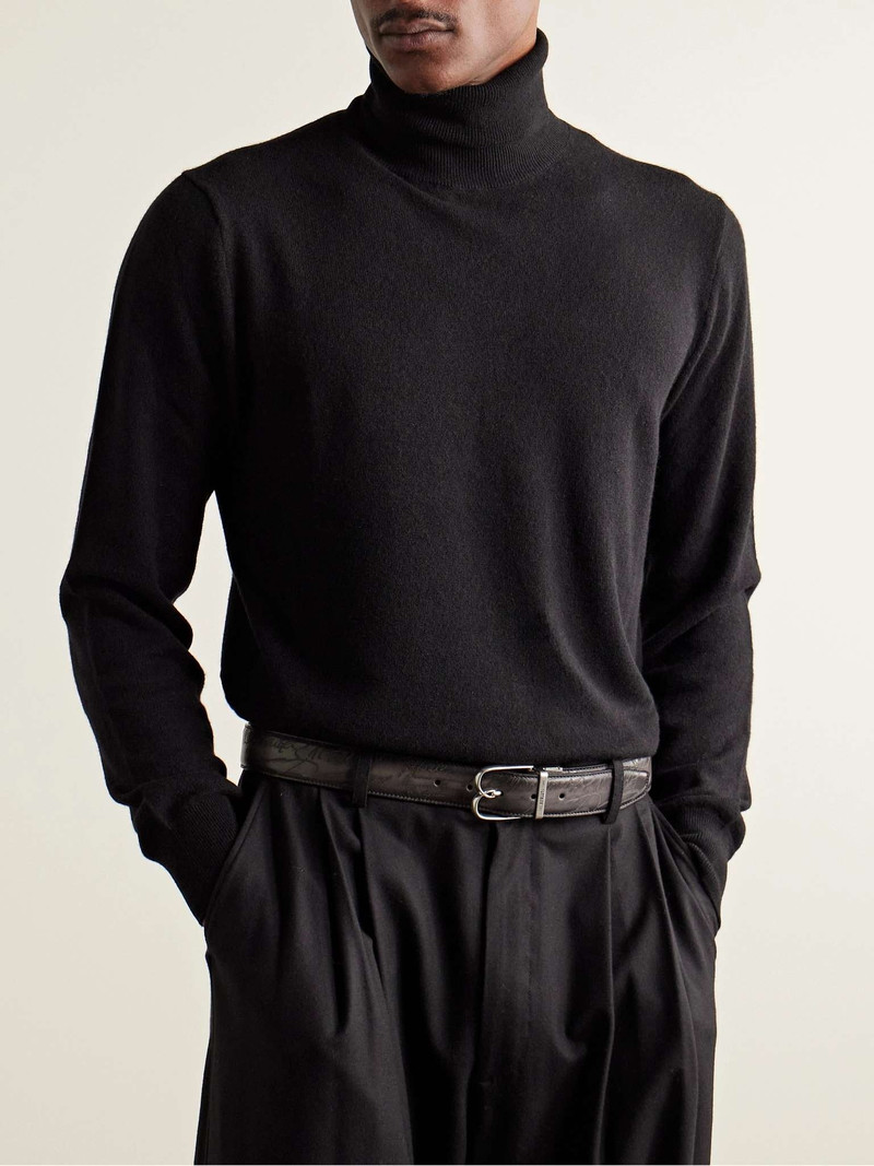 B 변동 Scritto 3.5cm Reversible Venezia 가죽 벨트 3