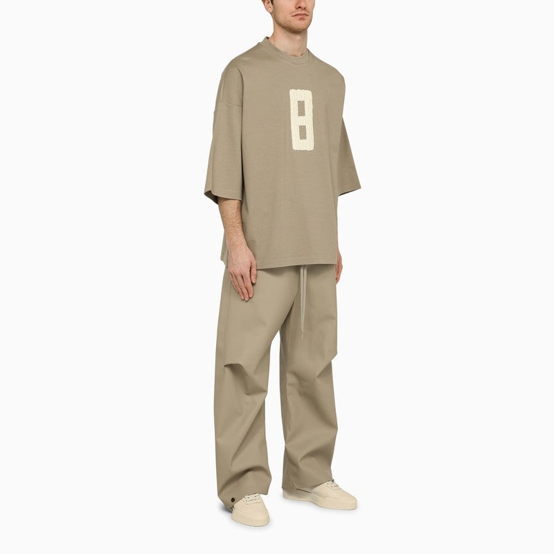 RUBBERIZED WIDE-LEG TROUSERS DUNE - 2