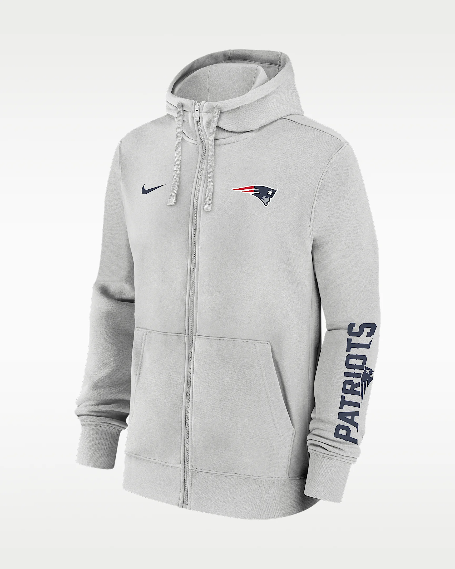 New England Patriots Club Men's Nike NFL Full-Zip Hoodie - 1