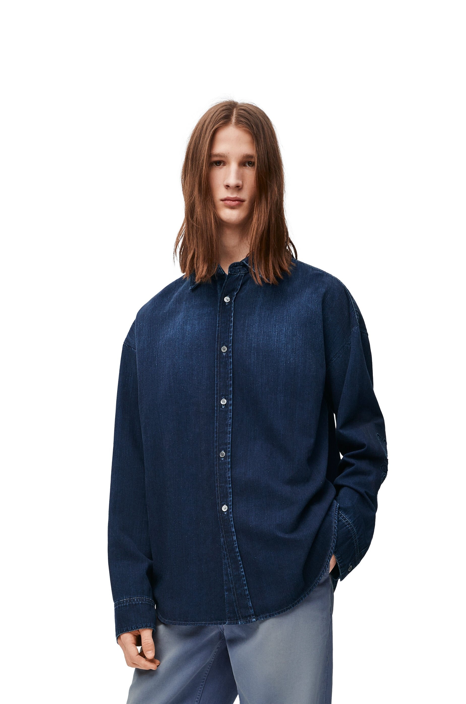 Anagram overshirt in denim - 3