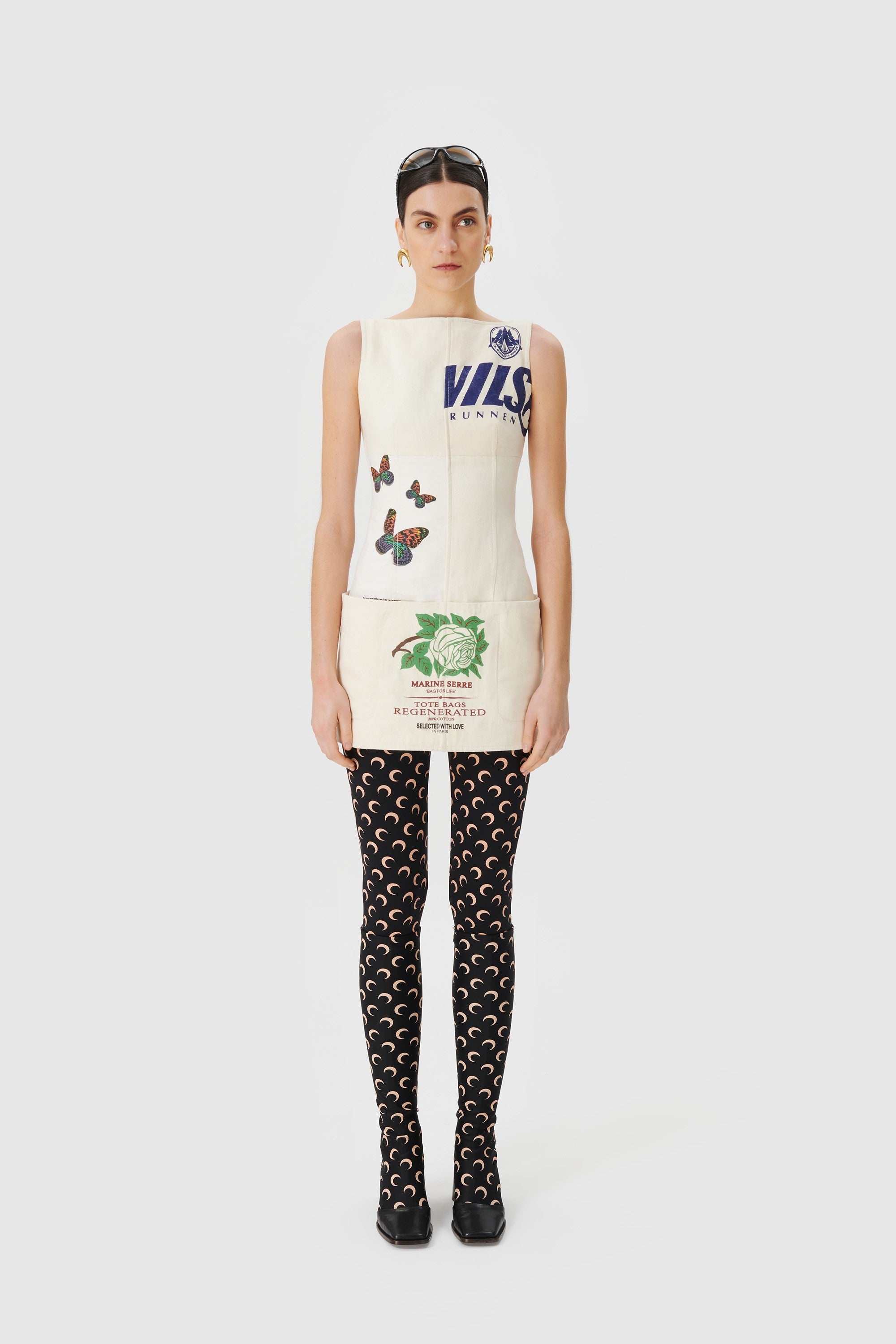 Regenerated Tote Bags Mini Dress - 2