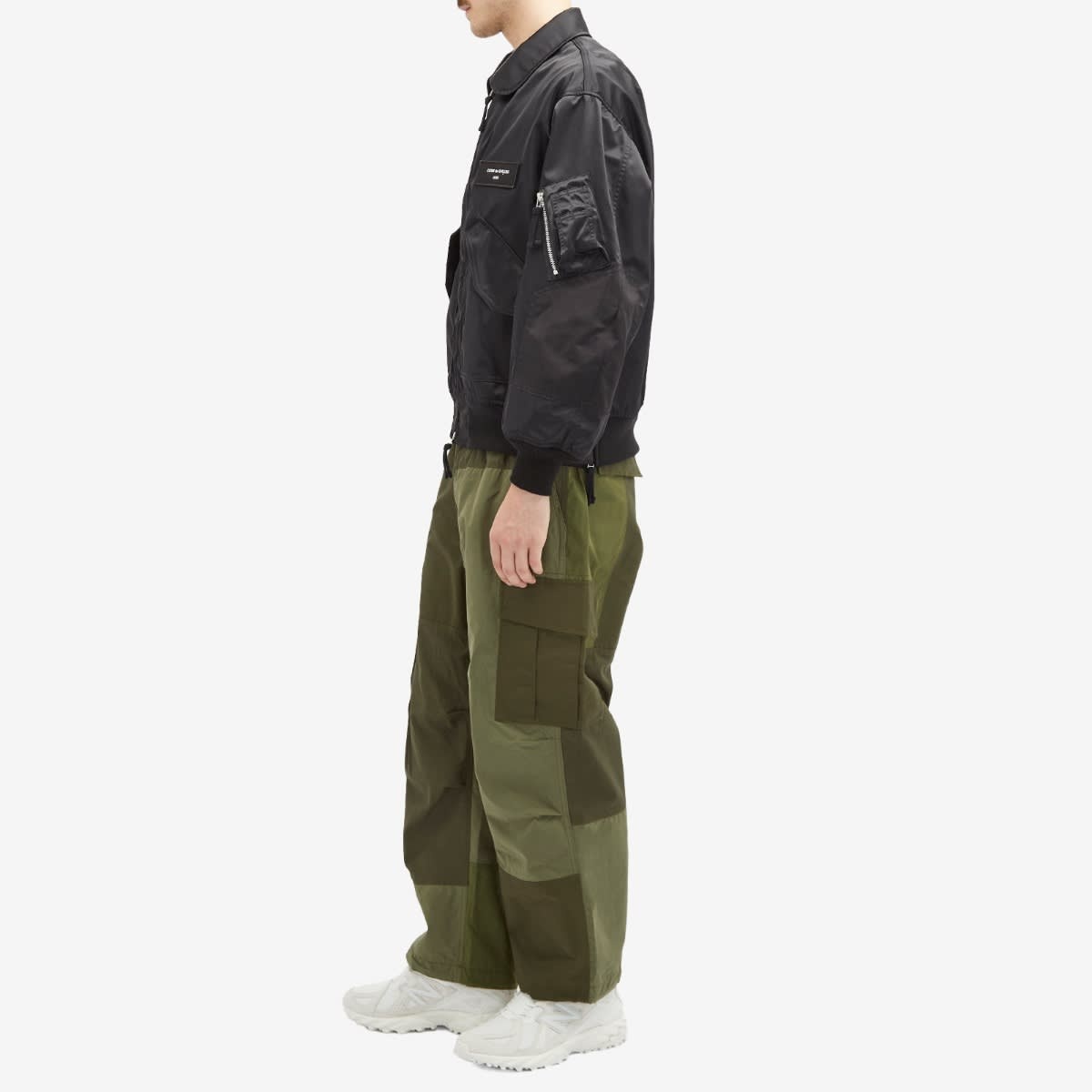 Comme des Garçons Homme Multi Fabric Patchwork Trousers - 4