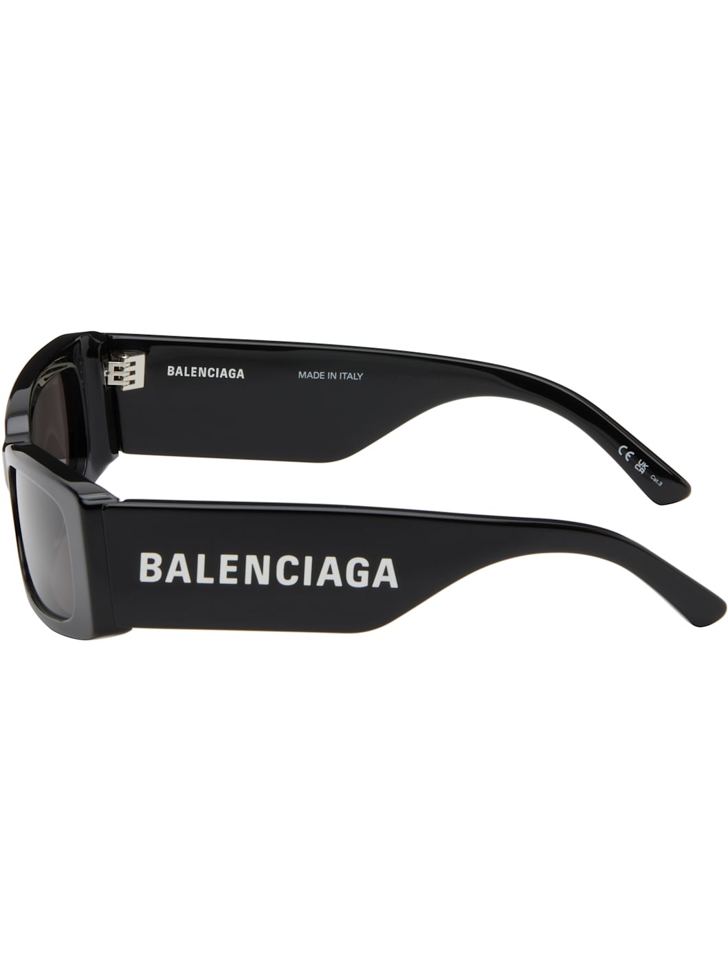 Black Rectangular Sunglasses - 3