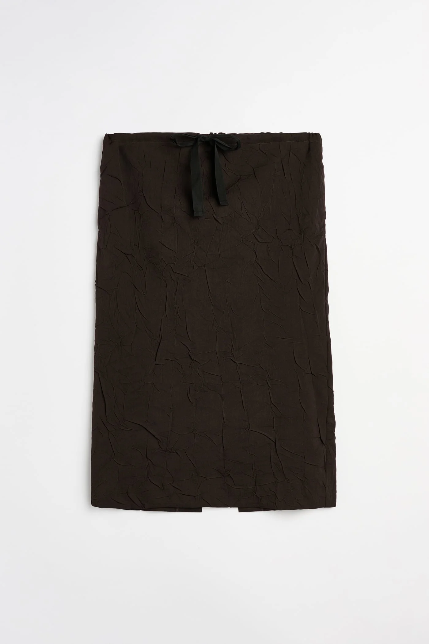 Crush Skirt Obscura Brown Imprint Wool - 1
