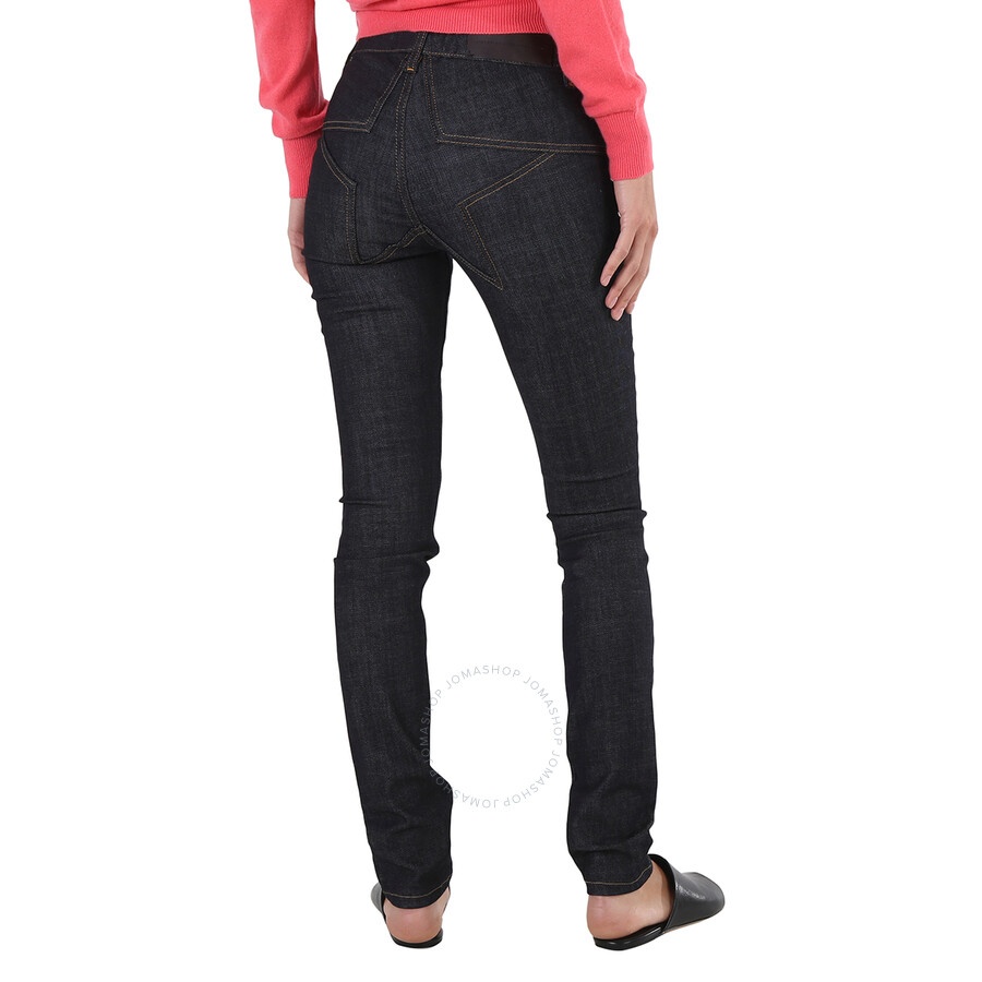 Victoria Beckham Ladies Blue Skinny Star Jeans, Waist Size 25" - 6