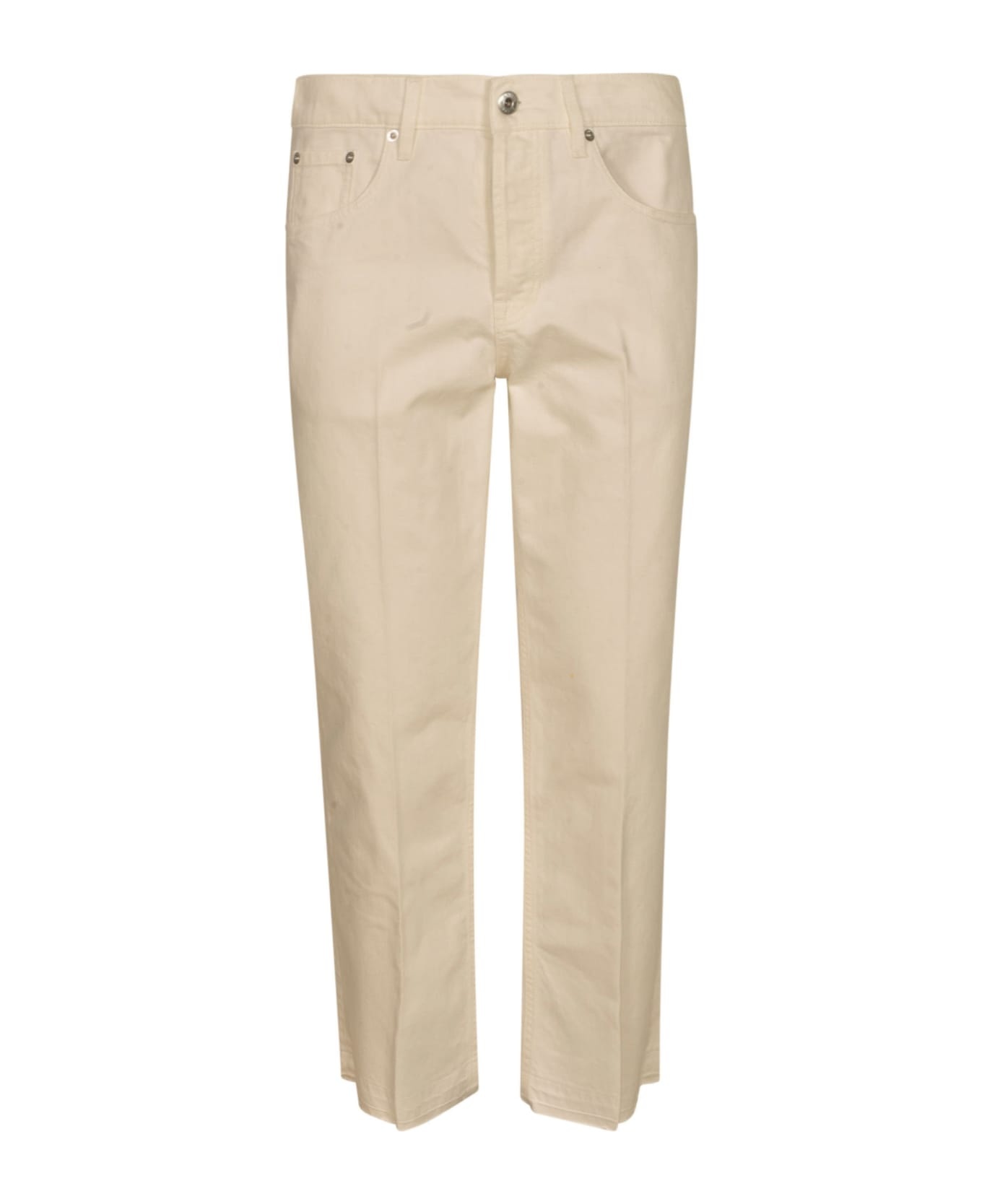 Button Fitted Jeans - 1