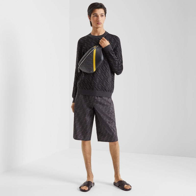 FENDI Brown leather fussbetts outlook