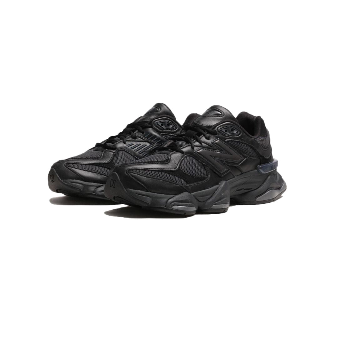 New Balance U9060NRI BLACK 25.0㎝ New Balance 9060 Triple Black Leather Men's - U9060NRI - US